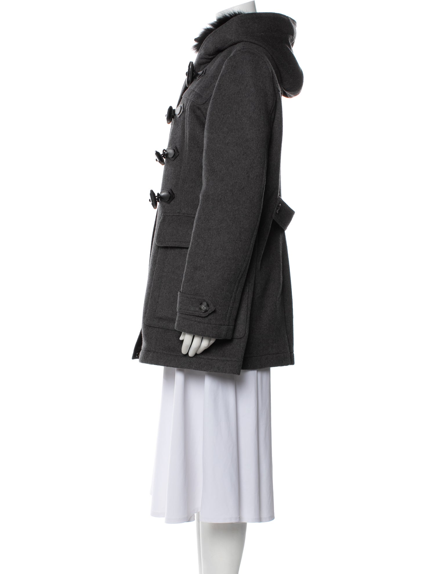 Burberry Brit Wool Fur Coat